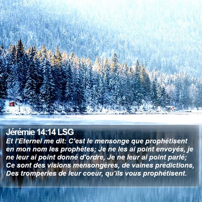Jérémie 14:14 LSG Bible Verse Image