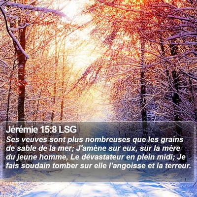 Jérémie 15:8 LSG Bible Verse Image