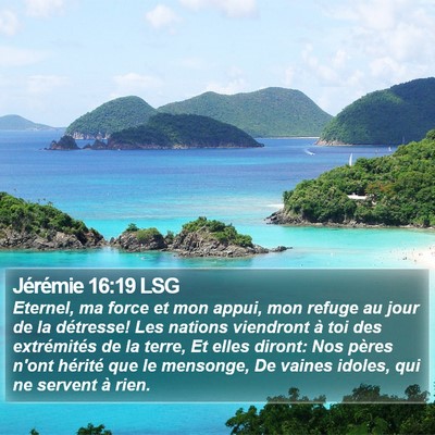 Jérémie 16:19 LSG Bible Verse Image
