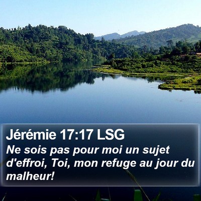 Jérémie 17:17 LSG Bible Verse Image