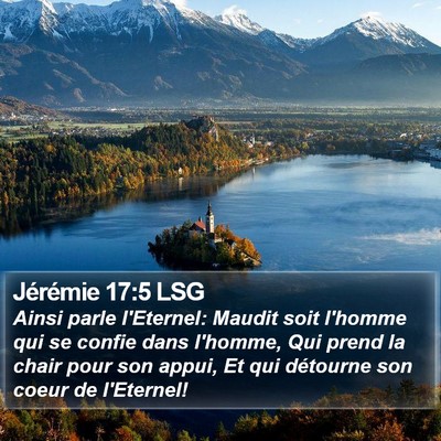 Jérémie 17:5 LSG Bible Verse Image