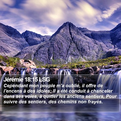 Jérémie 18:15 LSG Bible Verse Image