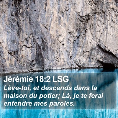Jérémie 18:2 LSG Bible Verse Image