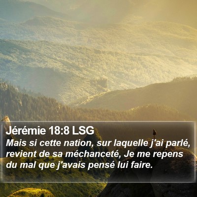 Jérémie 18:8 LSG Bible Verse Image