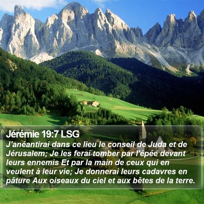 Jérémie 19:7 LSG Bible Verse Image