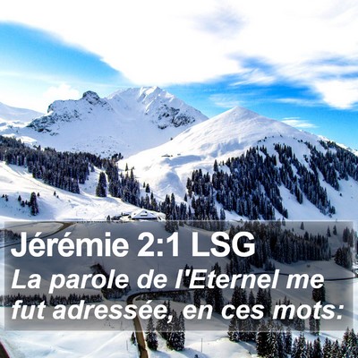 Jérémie 2:1 LSG Bible Verse Image