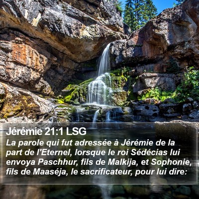 Jérémie 21:1 LSG Bible Verse Image