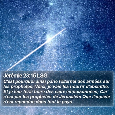Jérémie 23:15 LSG Bible Verse Image