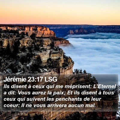 Jérémie 23:17 LSG Bible Verse Image