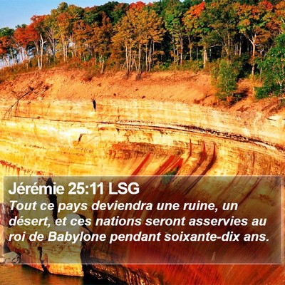 Jérémie 25:11 LSG Bible Verse Image