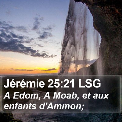 Jérémie 25:21 LSG Bible Verse Image