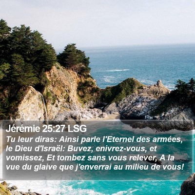 Jérémie 25:27 LSG Bible Verse Image