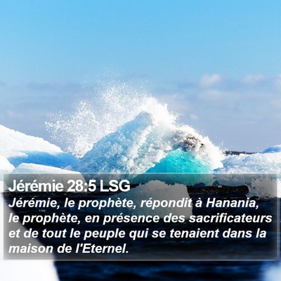 Jérémie 28:5 LSG Bible Verse Image