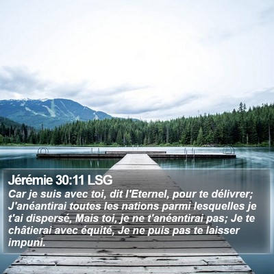 Jérémie 30:11 LSG Bible Verse Image