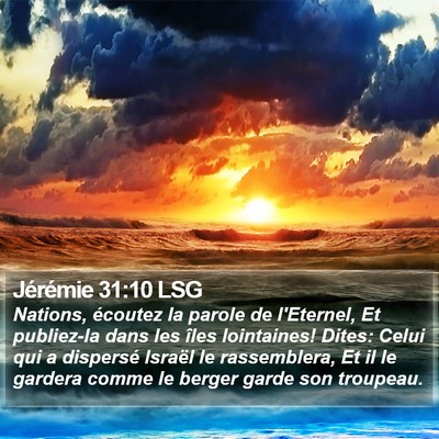 Jérémie 31:10 LSG Bible Verse Image
