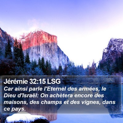 Jérémie 32:15 LSG Bible Verse Image