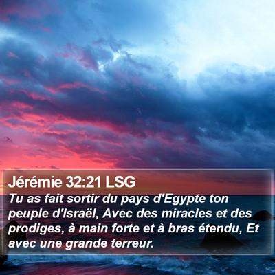 Jérémie 32:21 LSG Bible Verse Image
