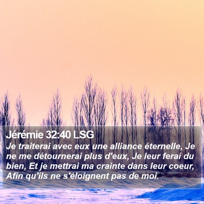 Jérémie 32:40 LSG Bible Verse Image