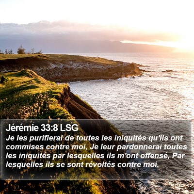 Jérémie 33:8 LSG Bible Verse Image