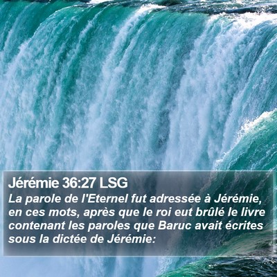 Jérémie 36:27 LSG Bible Verse Image