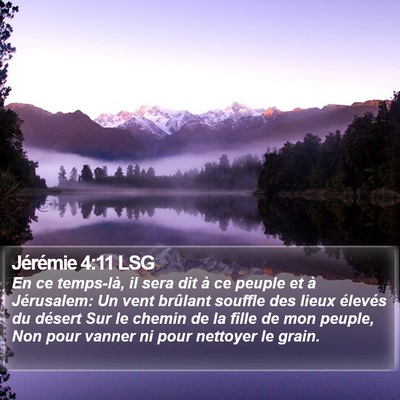 Jérémie 4:11 LSG Bible Verse Image