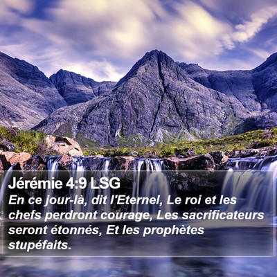 Jérémie 4:9 LSG Bible Verse Image