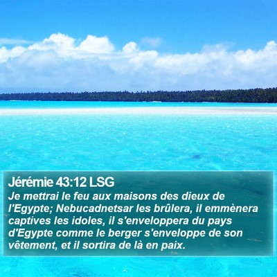 Jérémie 43:12 LSG Bible Verse Image