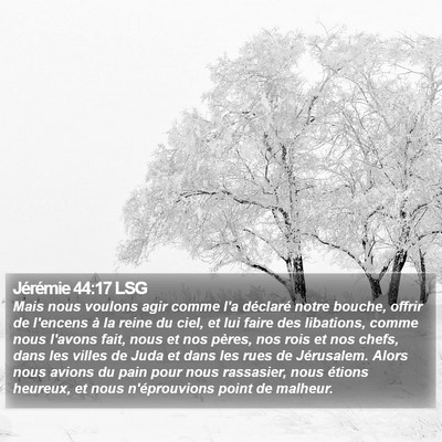 Jérémie 44:17 LSG Bible Verse Image
