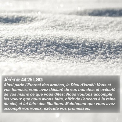 Jérémie 44:25 LSG Bible Verse Image