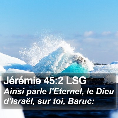 Jérémie 45:2 LSG Bible Verse Image