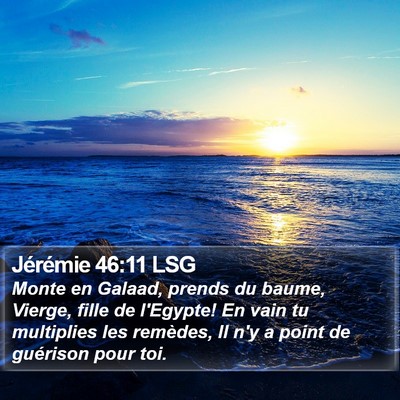 Jérémie 46:11 LSG Bible Verse Image