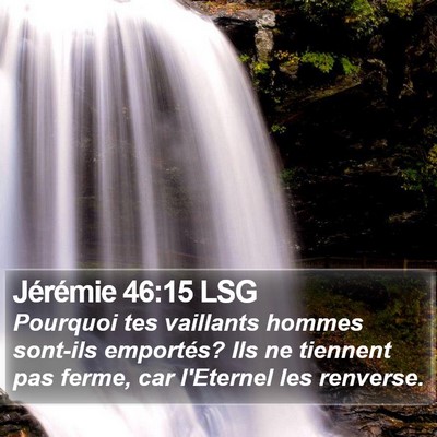 Jérémie 46:15 LSG Bible Verse Image
