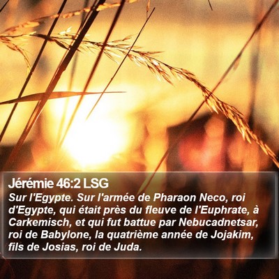 Jérémie 46:2 LSG Bible Verse Image
