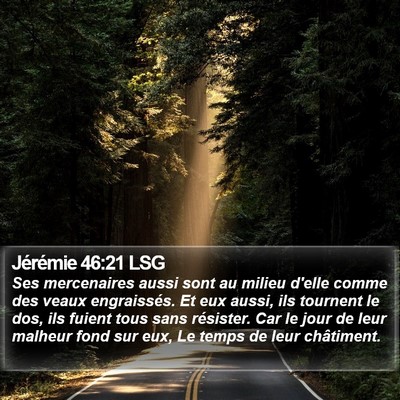 Jérémie 46:21 LSG Bible Verse Image