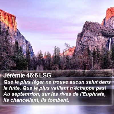Jérémie 46:6 LSG Bible Verse Image