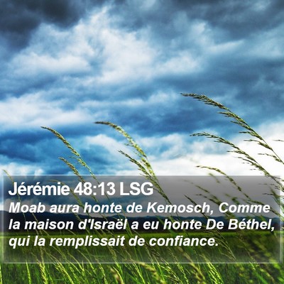 Jérémie 48:13 LSG Bible Verse Image
