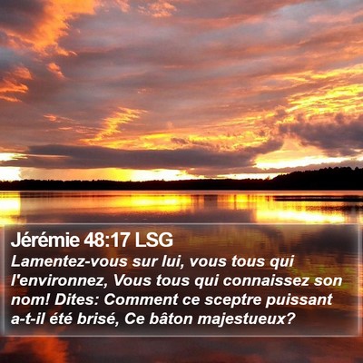 Jérémie 48:17 LSG Bible Verse Image