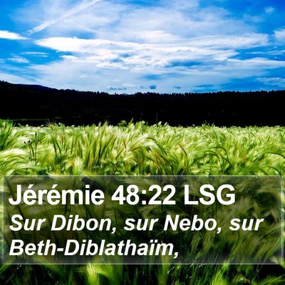 Jérémie 48:22 LSG Bible Verse Image