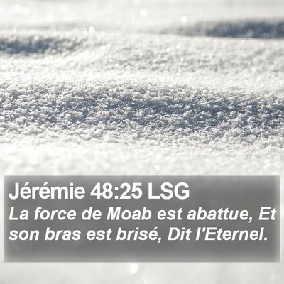 Jérémie 48:25 LSG Bible Verse Image