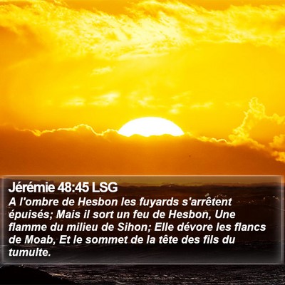 Jérémie 48:45 LSG Bible Verse Image