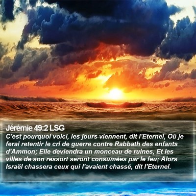 Jérémie 49:2 LSG Bible Verse Image