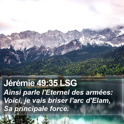 Jérémie 49:35 LSG Bible Verse Image