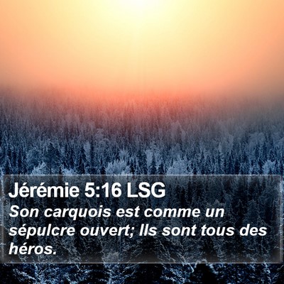 Jérémie 5:16 LSG Bible Verse Image