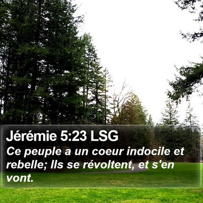 Jérémie 5:23 LSG Bible Verse Image