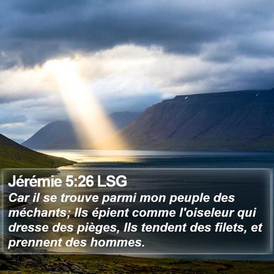 Jérémie 5:26 LSG Bible Verse Image