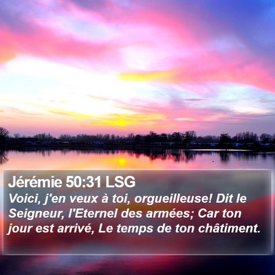 Jérémie 50:31 LSG Bible Verse Image