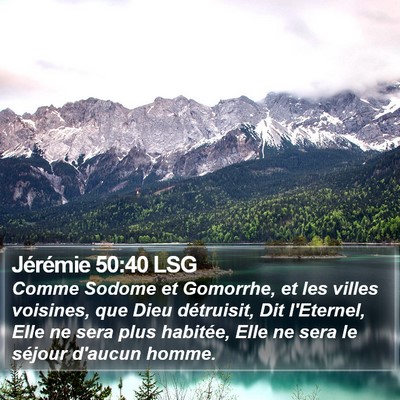 Jérémie 50:40 LSG Bible Verse Image