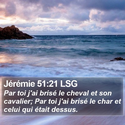 Jérémie 51:21 LSG Bible Verse Image