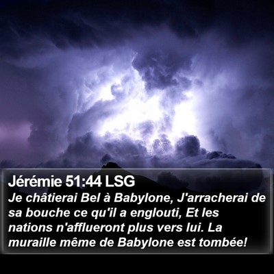 Jérémie 51:44 LSG Bible Verse Image