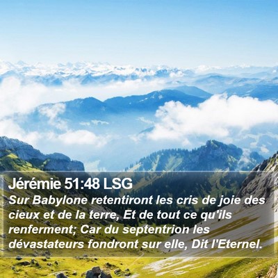 Jérémie 51:48 LSG Bible Verse Image